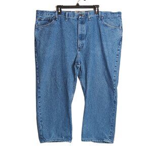 Wrangler Authentics Straight Jeans Mens 50x30 (50x23) Medium Wash 100% Cotton